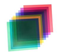 Uonlytech Lot de 8 Filtres D’éclairage Gélatine Polycarbonate pour Appareil Photo, Kit Coloré 30 Cm, Correction Couleur, Éclairage LED et Stroboscopique, Usage Professionnel Scène et Vidéo,