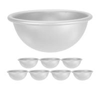 Uonlytech Lot de 8 Moules à Gâteau Demi-sphères en Alliage D'aluminium Distribution Uniforme Chaleur et Design Antiadhésif, pour Cours de Pâtisserie et Décoration Créative