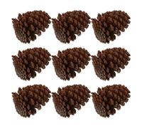 Uonlytech Lot de 9 Boules de Pin Naturelles Séchées Grandes Pommes de Pin Décoratives pour DIY Décoration Intérieure Noël et Mariage Accessoires Créatifs et Photogéniques Matériau