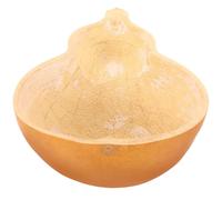 Uonlytech Louche à Eau Réutilisable en Calebasse Naturelle Pelle à Eau Domestique Ergonomique B4 Ø 10-12 Cm 20-25 Cm Cuillère à Pratique pour Bain Spa Cuisine