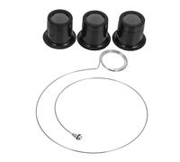 Uonlytech Loupe D'horloger Grossissante à Clip 4 Pièces Verres en Verre Haute Définition Multifonction pour Bijoutiers Et Réparation Montres Précision 5X 10x 15x Portable