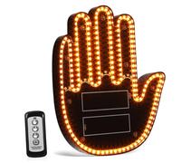Uonlytech Lumière De Voiture Gestes Main Led Jaune, Lampe Interactive Multifonctionnelle à Piles, Panneau Lumineux Portable Pour Conduite Sécurisée