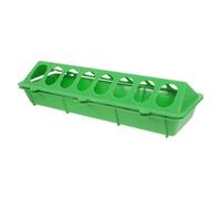 Uonlytech Mangeoire à Pigeons en Plastique Anti-gaspillage Grand Bac, Portable et Adaptée pour Poulets et Cailles en Extérieur, Mangeoire Pratique et Résistante