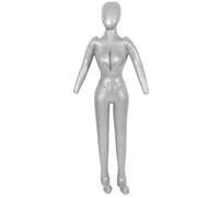 Uonlytech Mannequin Gonflable Argenté pour Vêtements Stabilité et Prévention Déformation, Modèle Simple et Stylé pour Présentation de Pantalons et Chemises