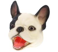 Uonlytech Marionnette à Main Chien Tête Noire et Blanche Interactif pour Garçon Fille Marionnettes Doigts Animaux Miniatures Accessoire Ludique pour Jeux Éducatifs et Histoires du Soir