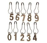 Uonlytech Marqueurs De Mailles en Métal 10 Pièces, Boucles pour Pull, Marqueurs De Crochet Multi-usages, Légers Et Compacts, Loisirs Créatifs pour Tricot, Couture Et DIY