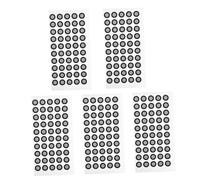 Uonlytech Marqueurs Réfléchissants pour Scanner 3D, Points de Repère 3D Autocollants Haute Réflectivité, Film Épais 0,15 Mm, Lot de 5 Feuilles pour Marquage de Points de Suivi Optique
