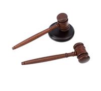 Uonlytech Marteau de Juge Bois Robuste avec Base pour Enchères Tribunal Audition Usage Pratique