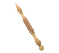 Uonlytech Massage des Méridiens Stylo en Corne D'ox Portable Outil D'acupuncture pour Stimulation des Oreilles et Réflexologie, Adapté aux Individus Soucieux de Leur Santé