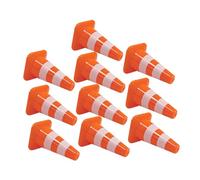 Uonlytech Mini Cônes De Signalisation Modélisme Routier pour Garçon Et Filles, 5 Cm, Polypropylène Solide, Jouet Éducatif, Accessoires Micro-Paysage, Décorations Table De Sable, Lot de 10 Pièces