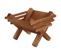 Uonlytech Mini Crèche de Noël en Bois Robuste Figurine Religieuse Représentant L'Garçon et Filles Jésus Décoration Intérieure pour Étagère ou Table Petite Crèche Festive pour Ambiance de