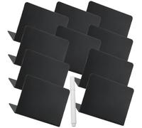 Uonlytech Mini Tableaux Noirs Effaçables pour Messages Étiquettes Buffet et Fêtes Tableau Mémo Réutilisable pour Cuisine et Événements