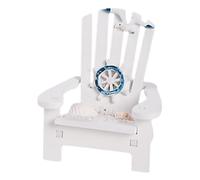 Uonlytech Miniature Chaise de Plage Réaliste Micro Paysage Accessoire Décoratif Léger et Stable pour Maison de Poupée et Jardin Miniature sans Déformation Ni Fissure Ornement pour