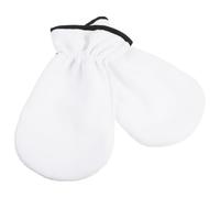 Uonlytech Mitaines Exfoliantes en Flanelle Blanche pour Soin des Mains Conservation Chaleur, Hydratation et Blanchiment, pour Soin Spa à Domicile