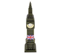 Uonlytech Modèle Big Ben Vintage Statue de Horloge Londres Décoration de Table Rétro Figurine Architecturale pour Maison et Bureau