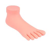 Uonlytech Modèle de Pied Droit Pratique du Nail Art, Outil de Formation en Manucure, Mannequin D’entraînement pour Ongles de Pied, Flexible et Léger, Accessoire pour S’exercer au Vernis