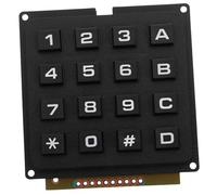 Uonlytech Module Clavier Industriel Haute Fiabilité et Convivialité à 16 Touches en Plastique Noir pour Environnements Industriels