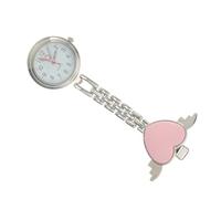 Uonlytech Montre D'infirmière De Cœur Lumineuse Montre Médicale en Alliage pour Femme Aiguilles Phosphorescentes Design Portable Usage Professionnel Infirmier