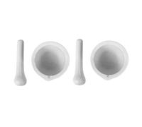 Uonlytech Mortier et pilon en céramique - Lot de 2 - Diamètre 7,5 cm - Bord rond et lisse - Facile à utiliser - Pour laboratoire, médicaments et cuisine Plusieurs styles