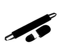 Uonlytech Moufles Applicateurs Exfoliants Autobronzants 3 Pièces en Film Pe et Mousse, Noirs, Faciles à Transporter Application Uniforme de Lotion Autobronzante