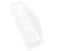 Uonlytech Moule en Silicone pour Fabrication Époxy Lettres Welcome, Moule Décoratif pour Panneau de Bienvenue, Loisirs Créatifs, Résistant et Flexible, Décoration Intérieure et Festive