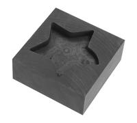Uonlytech Moule Graphite Polyvalent pour Fusion Métaux Alliés et Bijoux Modèle Étoile Chaleur pour et Recyclage de