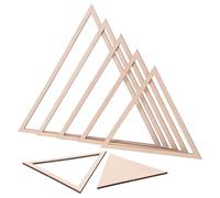 Uonlytech Moules à Plaques pour Poterie en Bois Coffret de 6 Outils Géométriques Triangulaires Outils de Modelage pour Argile et Céramique Guide Concentrique pour Façonnage Précis et