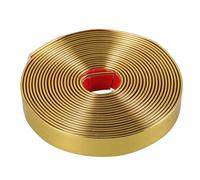 Uonlytech Moulure Décorative Autocollante Flexible Dorée Bande de Finition Murale et Plafond Coupe Facile pour Salle de Bain et Cuisine Profilé Autocollant Polyvalent