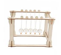 Uonlytech Newton's Cradle Scientifique Éducatif Kit Expérimental Physique Portable pour Bureau et Apprentissage des Lois du Mouvement