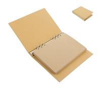 Uonlytech Notebook Portable Vintage Kraft Paper Blank Notepad Set For Sketching Diary Writing Creative Ideas And Travel Journal