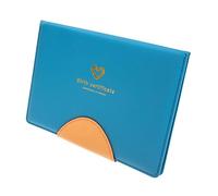 Uonlytech Organisateur de Documents Cuir Étui de Protection pour Certificat de Naissance et Dossier Housse Pratique et Bleu
