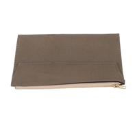 Uonlytech Organiseur de Voyage pour Carnets à Fermeture Éclair Pochette de Rangement en Tissu Résistant Olive Format Standard Étui Léger et Compartimenté pour Fournitures de Bureau et