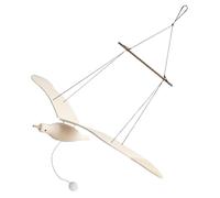 Uonlytech Ornement Suspendu Oiseau Bois Décoratif pour Chambre Garçon Fille Mobile Murale Mouette Blanche Élégante Décoration Murale Suspendue pour Fenêtre et Balcon Artisanat et Tactile
