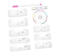 Uonlytech Outil Alignement pour T-shirt avec Règle Flexible et Ruban à Mesurer Kit de Calibrage et Portable pour Centrage Précis sur Adultes Jeunes