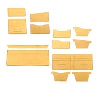 Uonlytech Outils de Portefeuille en Acrylique Transparent, Gabarits Robustes pour Matelassage Manuel, Patrons de Portefeuille Court pour Création Artisanale de Paquet à Main
