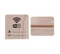 Uonlytech Panneau de Mot de Passe Wifi en Bois pour Table Affichage Pratique et Design Raffiné, pour Restaurant et Bureau