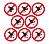 Uonlytech Panneau « Interdiction de laisser votre chien faire ses besoins » Autocollants « Interdiction de laisser les chiens faire leurs besoins » pour le jardin panneaux d'avertissement