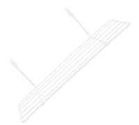 Uonlytech Panneau Métallique Suspendu Blanc 25x10cm en Fer pour Photos | Grille Modulable, Montage Mural Crochets, Finition Mate sans Reflet, Rangement pour Dortoir Cuisine