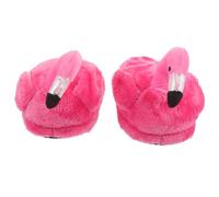 Uonlytech Pantoufles Flamant Rose pour Femmes Pantoufles D’Intérieur Chauds en Mémoire de Forme Semelle Antidérapante Taille Adulte 28 CM Couleur Rose Vif Confort Moelleux pour Maison