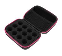 Uonlytech Paquet de Voyage Multifonction Étanche pour Cosmétiques en Tissu Oxford Rose, Trousse de Rangement Portable Compartiments pour Flacons D’huiles Essentielles et Vernis à Ongles,