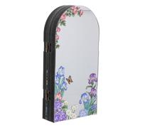 Uonlytech Paravent Pliant de Bureau Chinois Miniature en Acrylique Miroir, Écran Décoratif Traditionnel Motifs du Nouvel an, Séparateur Compact pour Espace de Travail ou Chambre D’élève,