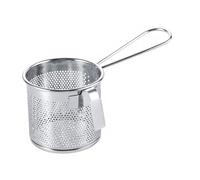 Uonlytech Passoire pour Hot Pot Acier Inoxydable avec Filet Maille Fine et Crochet de Suspension Tamis Séparateur Pratique pour Cuisine Facile à Nettoyer Accessoire pour Fondue Chinoise