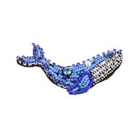 Uonlytech Patch Tissu DIY Perles à Motif pour Vêtements Écusson Unique à Applique Animaux pour Débutants