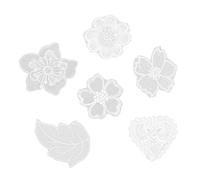 Uonlytech Patchs de Couture en Dentelle Blanche pour Projets Diy, 6 Pièces en Tissu Délicat, Accessoires Élégants et Uniques pour Embellir Vos Créations de Couture Plusieurs styles