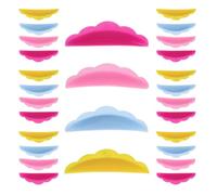 Uonlytech Patchs en Silicone pour Permanente de Cils - 40 Paires Réutilisables - Coussinets pour Rehaussement de Cils en 4 Couleurs - Outil de Maquillage Professionnel pour Salon et Usage