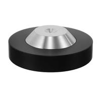 Uonlytech Patins D'isolation Acoustique pour Haut-Parleur et Amplificateur en Acier Inoxydable Noir, Coussinets Anti-Vibrations et Amortisseurs de Chocs pour Équipement Audio Domestique