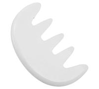 Uonlytech Peigne de Massage du Cuir Chevelu pour Gua Sha et Stimulation Capillaire en Jade Naturel Dents Larges pour Routine Bien-être Quotidienne