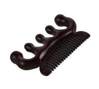Uonlytech Peigne de Massage en Bois de Santal Dents Larges, Balle de Massage Ergonomique, Outil Deux-en-cuir Chevelu et Méridiens, Brosse Massante Cheveux pour Soin Capillaire Quotidien