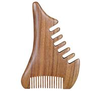 Uonlytech Peigne de Massage en Bois de Verdine Antistatique 12,5 X 8,5 X 1,5 Cm, Outil Multifonction pour Cuir Chevelu, Cheveux Bouclés et Détente Musculaire, Accessoire Compact pour Soin