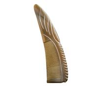 Uonlytech Peigne en Corne de Bœuf pour Femmes, Démêlage Facile et Massage Confortable du Cuir Chevelu, Style Épaissi Incurvé Bas, Élégance Naturelle